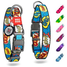 Nylon Dog Collar Adjustable for Large Dogs Small Medium Dogs Breakaway Collars for Boy Girl Dog with Durable Plastic Buckle 9-16 inch Neck x 4/5 inch