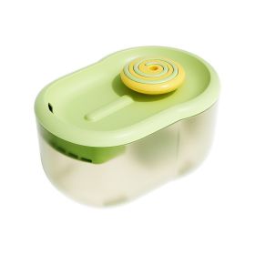 Pet water dispenser, intelligent pet water dispenser, automatic circulation filtration, cat live water machine, cross-border one piece shipping (Specifications: individual, Colour: Lollipop water dispenser - green)